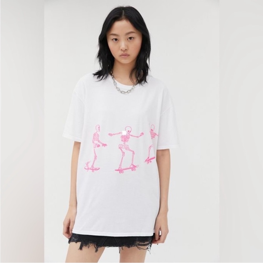Urban Outfitters Project Social Oversized Skeleton Tee